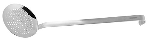 FMprofessional Abseihlöffel 47 cm, Küchenhelfer aus Edelstahl, langlebiger & eleganter Schaumlöffel (Farbe: Silber) Menge: 1 Stück von FMprofessional