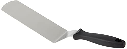 FMprofessional Bratenwender CHEF, hochwertiger Fleischwender mit Funktionsteil aus Edelstahl, robuster Pfannenwender zum Wenden von Bratgut (Farbe: Schwarz/Silber), Menge 1 Stück von FMprofessional