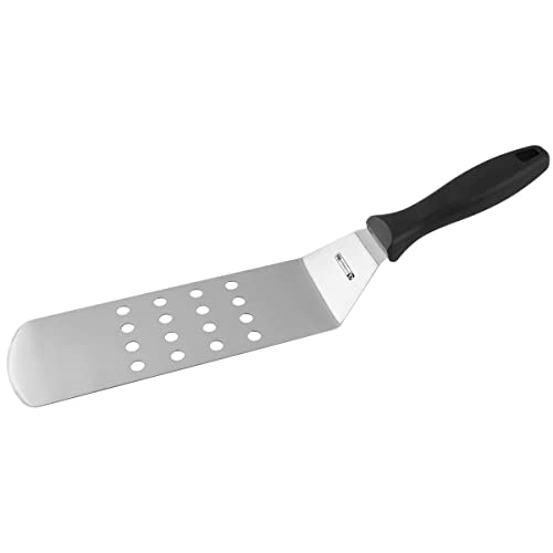 FMprofessional Bratenwender CHEF, Pfannenwender mit Funktionsteil aus Edelstahl, Küchenhelfer zum Kochen (Farbe: Silber/Schwarz), Menge: 1 Stück von FMprofessional