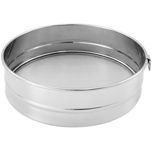 FMprofessional Mehl-/Puderzuckersieb, Edelstahl, Silber, 40 x 40 x 22 cm von FMprofessional