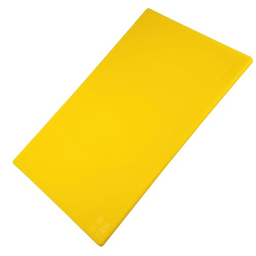 Schneidebrett aus Kunststoff Extra Groß – Farbe Gelb: Für Geflügel – Farbcodierung nach HACCP – Profi Gastro Schneidebretter – Spülmaschinenfest, ca. 45 x 30 cm – FMprofessional von FMprofessional