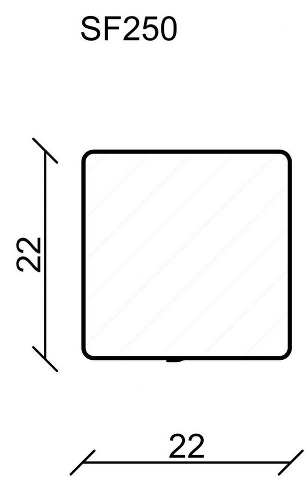 FN Neuhofer Sockelleiste Neuhofer Eckenstäbchen 22 x 22 x 122 mm von FN Neuhofer