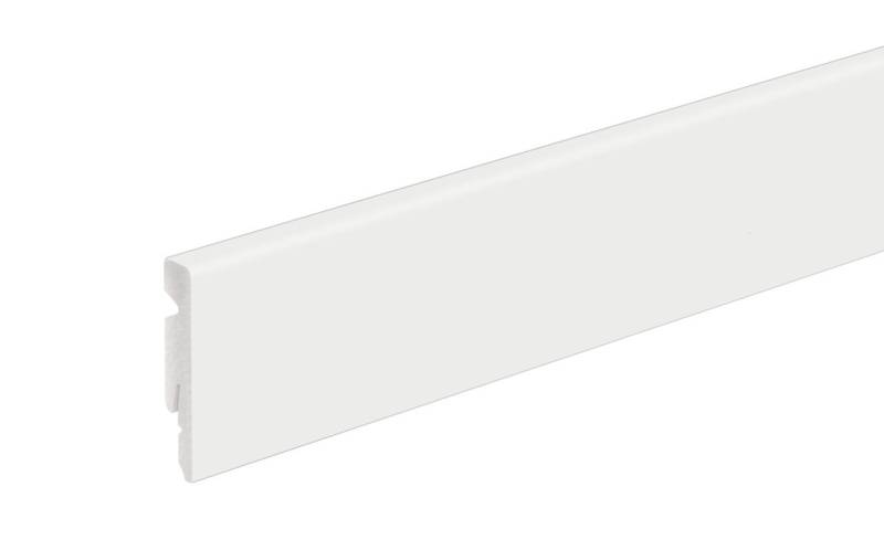 Neuhofer Fußleiste 220 cm x 60 x 11 mm weiß von FN Neuhofer