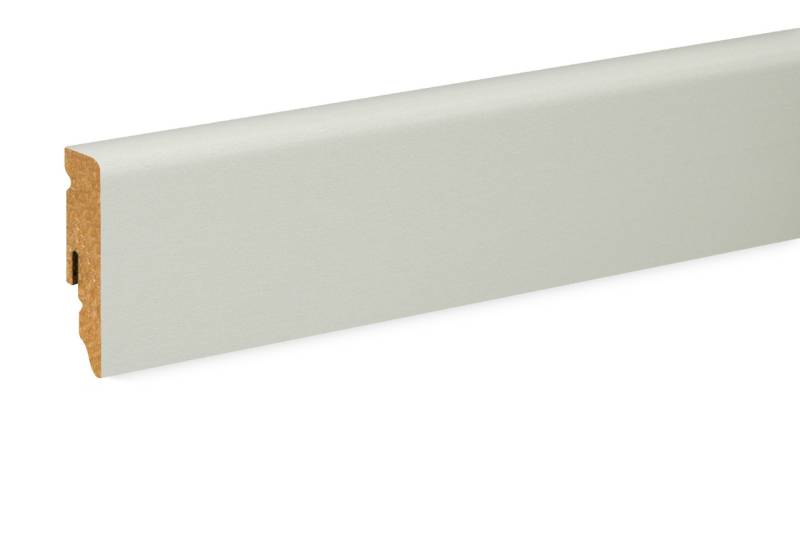 Neuhofer Fußleiste 240 cm x 58 x 19 mm weiß von FN Neuhofer