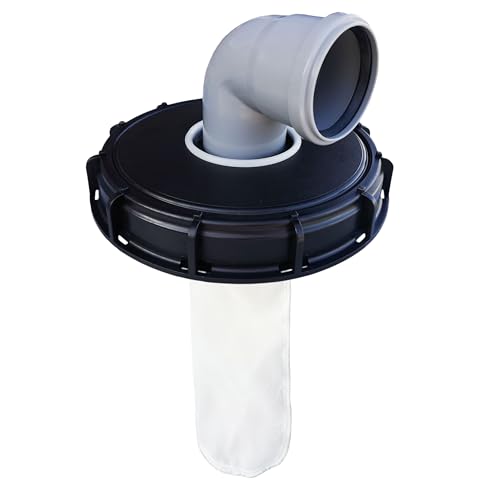 FN-Technik IBC Deckelfilter Regenwasserfilter Deckel DN 225 HT DN 75 Nylon, HT DN 75:Bogen DN 75 89 ° von FN-Technik