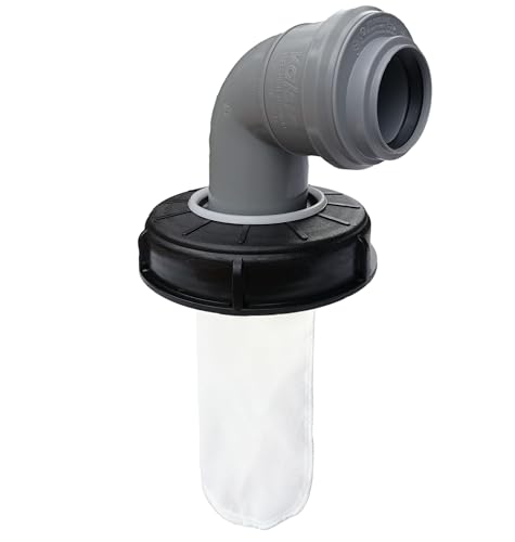 FN-Technik IBC Deckelfilter Regenwasserfilter Deckel DN 150 HT DN 75 Nylon, Artikel:Bogen DN 75 red. DN 50 von FN-Technik