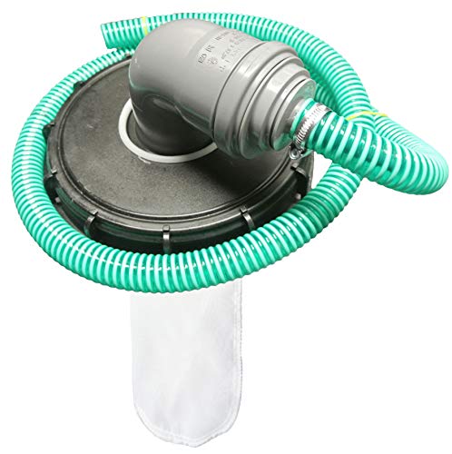 IBC Deckelfilter Regenwasserfilter Deckel DN 225 HT DN 75 Nylon, HT DN 75:Bogen DN 75 Schlauch 25 mm von FN-Technik