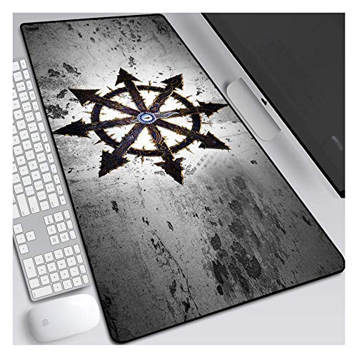 Mauspad Warhammer Gaming Mouse Pad, Größe 800x300mm Schreibtischmatte, rutschfeste Gummibasis mit genähten Kanten für Computer, PC, T von FNCNB