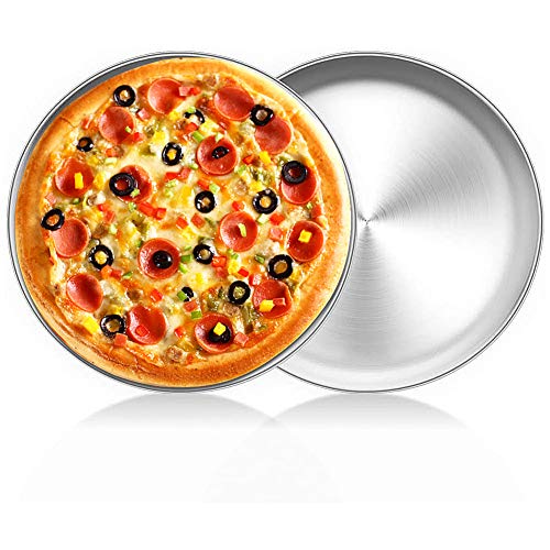FANDE Pizzablech 2er-Set, Edelstahl Rund Pizzaform Pizza Backblech zum Backen im Ofen, ∅ 20 cm, Gesund & Langlebig, Leicht zu reinigen & Spülmaschinengeeignet FANDE Pizzablech 2er-Set, Edelstahl Rund Pizzaform Pizza Backblech zum Backen im Ofen, ∅ 20 cm, Gesund & Langlebig, Leicht zu reinigen & Spülmaschinengeeignet von FNDE