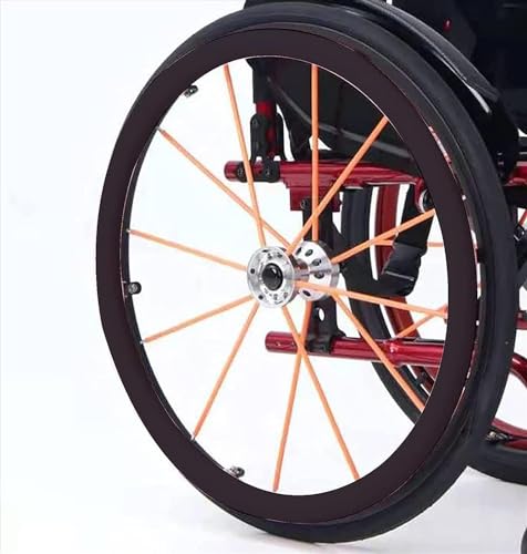 FNEDYHK Wheelchair Grip Tyre Covers, Kieselgel Greifring-Schutzabdeckungen, Rutschfestes Verschleißfestes Hand-Hinterrad, Ring-Schutz, Verbessert Grip Und Traktion,H,24in von FNEDYHK