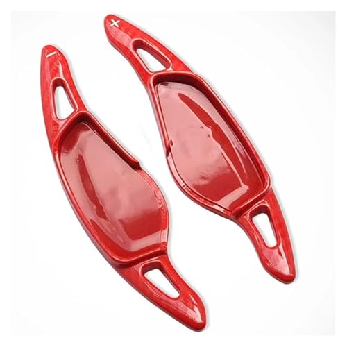 FNERRMEVC Auto Für 2er 3er 4er 5er 6er 7er 8er G20 G22 G30 G32 G11 G14 X3 X4 X5 X6 X7 G01 G05 Lenkrad-Schaltwippen(Rote Kohlefaser) von FNERRMEVC