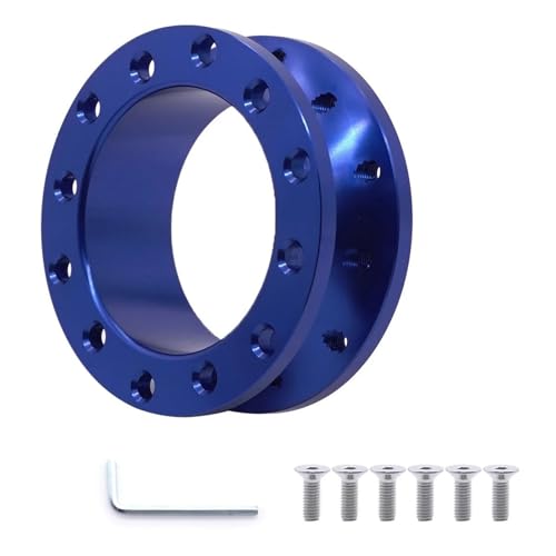 FNERRMEVC Auto Universal Lenkrad Abstandshalter Adapter 30 Mm 50 Mm(30MM-Blue) von FNERRMEVC