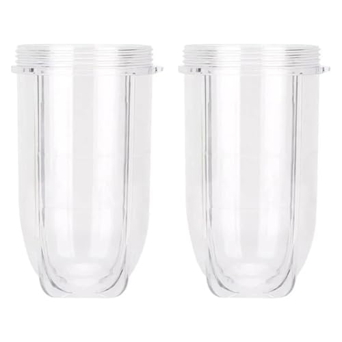 Transparenter Mixbecher Aus Kunststoff, 16 Oz, Hoher Behälter, Ersatz, Kompatibel Mit Magic, – Bullet MB 1001 250 W Entsafter von FNFEJHTB