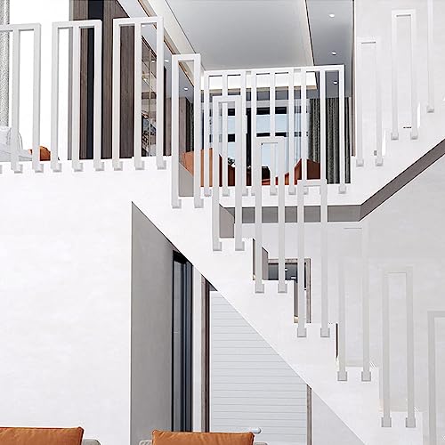 U-förmiger Treppenhandlauf zur seitlichen Montage – modernes Vierkantrohr-Geländer-Set, rutschfestes Metallgeländer, für den Außenbereich, Villa, Korridor, Garten, dekorativer Zaun, Haltegriff-Set für von FNGHF