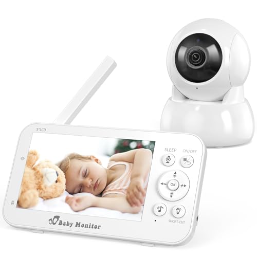 FNITAER Babyphone mit Kamera und Audio, 5" Bildschirm Babyfon mit Kamera Ohne WLAN, Babyphones 5200 mAh Akku, Baby Monitor with Camera IR-Nachtsicht 2-Wege-Audio Vox-Modu Temperatursensor. FNITAER Babyphone mit Kamera und Audio, 5" Bildschirm Babyfon mit Kamera Ohne WLAN, Babyphones 5200 mAh Akku, Baby Monitor with Camera IR-Nachtsicht 2-Wege-Audio Vox-Modu Temperatursensor. von FNITAER