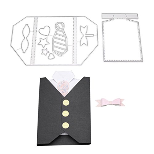 FNKDOR Stanzschablone Scrapbooking Embossing Machine Prägeschablonen Schablonen Stanzformen, Zubehör für Sizzix Big Shot und andere Stanzmaschine (K) von FNKDOR