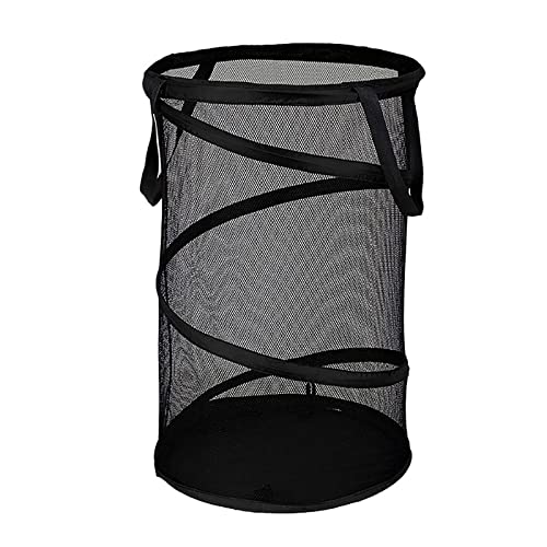 FNKDOR Wäschekorb Zusammenklappbarer Wäschekorb Eimer 1PC (Schwarz, One Size) von FNKDOR