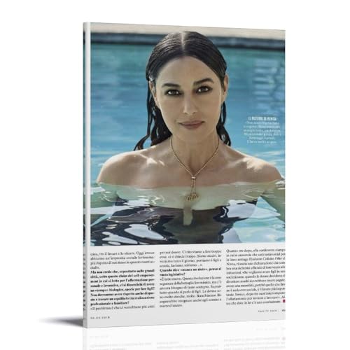 FNWNJNG Monica_bellucci_art Poster Dekorative Malerei Leinwand Wandkunst Wohnzimmer Poster Schlafzimmer Malerei,Wandkunst Bilddruck Moderne Familienzimmer Dekor 12x18inch(30x45cm) von FNWNJNG