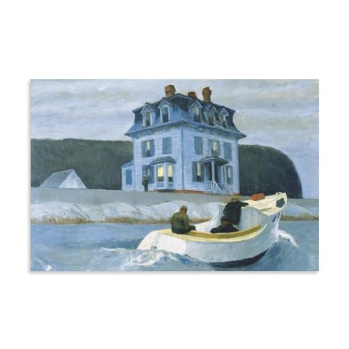 FNWNJNG The_Bootleggers_Edward_Hopper Poster Dekorative Malerei Leinwand Wandkunst Wohnzimmer Poster Schlafzimmer Malerei,Wandkunst Bilddruck Moderne Familienzimmer Dekor 08x12inch(20x30cm) von FNWNJNG