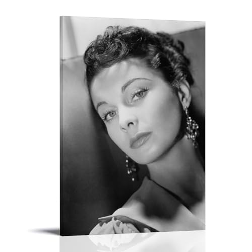 FNWNJNG Vivien_leigh_blackwhite Poster Dekorative Malerei Leinwand Wandkunst Wohnzimmer Poster Schlafzimmer Malerei,Wandkunst Bilddruck Moderne Familienzimmer Dekor 12x18inch(30x45cm) von FNWNJNG