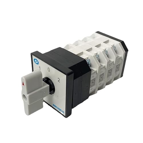 FNWXGMFZ 16-poliger Nockenschalter LW12-16/4, drei Positionen, Ein-Aus-Ein, DIY-Drehschalter, Dual Power, 5,5 kW Motorsteuerung, zwei Lasten von FNWXGMFZ