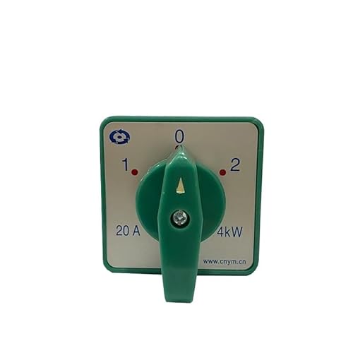 FNWXGMFZ 20A 4kw Motorstromkreisschalter EIN-AUS-EIN 3 Positionen Elektrische Umschaltung Drehschalter Silber Kontaktklemme von FNWXGMFZ