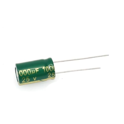 10PCS High Frequency Low Resistance 25V1000UF Power Supply Aluminum Electrolytic Capacitor 1000UF25V Volume 10 * 17MM FNYUVNFAF von FNYUVNFAF