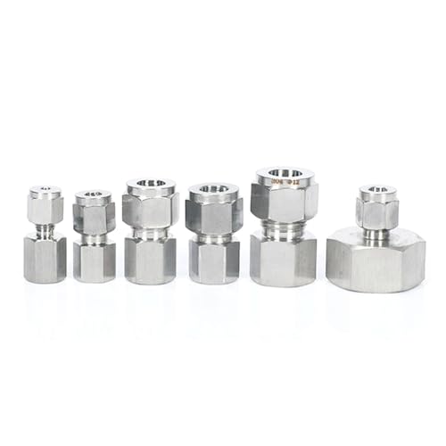 FNYUVNFAF 1PC Fit Tube O/D 8mm to 1/8" BSPP Female 304 Stainless Ferrule Pneumatic Air Compression Fitting FNYUVNFAF 1PC Fit Tube O/D 8mm to 1/8" BSPP Female 304 Stainless Ferrule Pneumatic Air Compression Fitting von FNYUVNFAF
