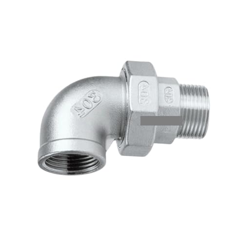 FNYUVNFAF 1PCS 304 Stainless Steel Union Joint Coupling Elbow 1/4" BSP Male x Female Thread Cast Pipe Fitting FNYUVNFAF 1PCS 304 Stainless Steel Union Joint Coupling Elbow 1/4" BSP Male x Female Thread Cast Pipe Fitting von FNYUVNFAF