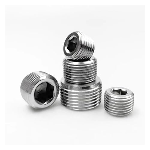 FNYUVNFAF 5pcs 1" BSPT Male Therad 304 Stainless Steel Internal Hex Pipe Fitting End Cap FNYUVNFAF 5pcs 1" BSPT Male Therad 304 Stainless Steel Internal Hex Pipe Fitting End Cap von FNYUVNFAF