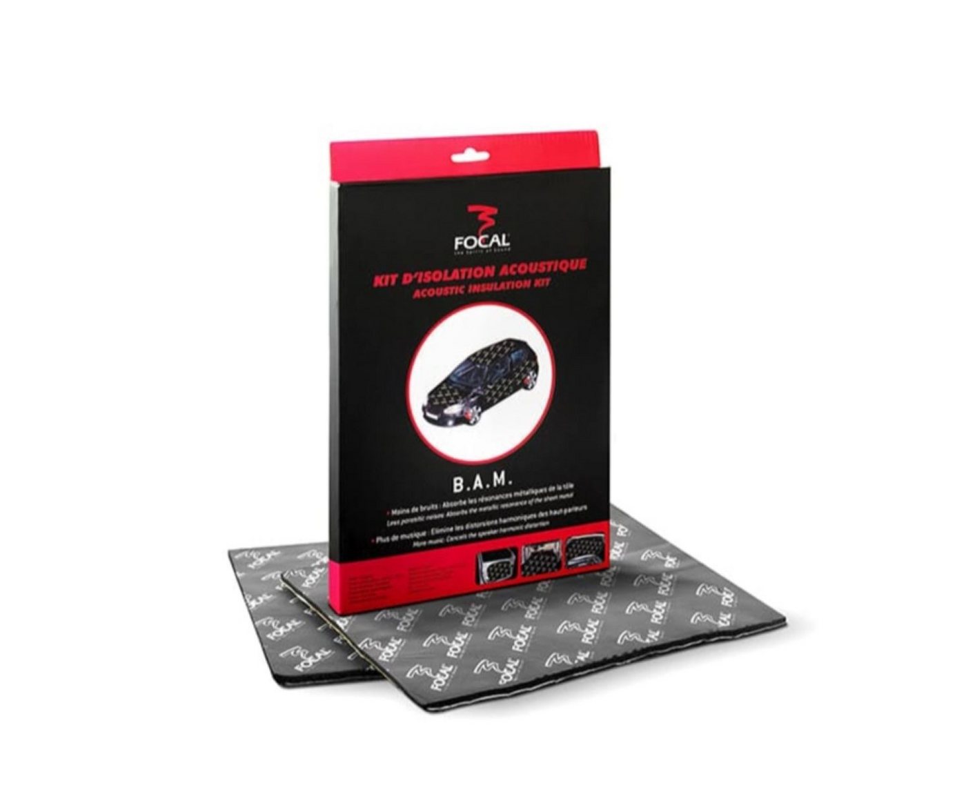 FOCAL Dämmplatte BAM 1m² viskoelastisches Alubutyl auf Honigwabenstruktur von FOCAL