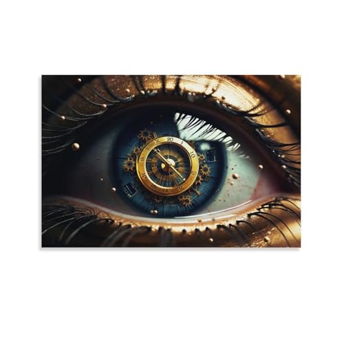 FOCCAR Leinwand Wandkunst Abstrakte Auge Wanddekorationen Für Wohnzimmer Moderne Mechanische Getriebe Uhr Muster Hängen Bilder Wandkunst FOCCAR Leinwand Wandkunst Abstrakte Auge Wanddekorationen Für Wohnzimmer Moderne Mechanische Getriebe Uhr Muster Hängen Bilder Wandkunst von FOCCAR