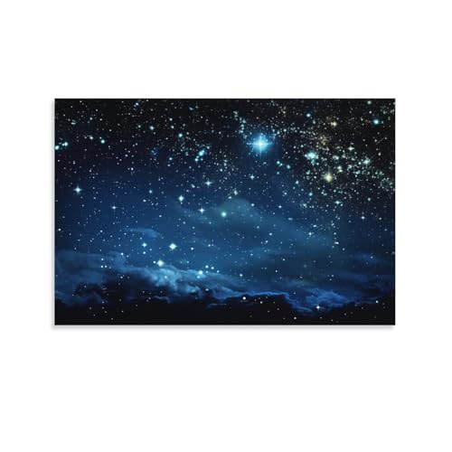 FOCCAR Schöne Galaxie Wandkunst Leinwand Drucke Weltraum Galaxie Natur Universum Bilder auf Leinwand Poster Wanddekoration für Heimdekorationen von FOCCAR