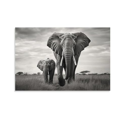 FOCCAR Vintage Elefant Wandkunst Leinwand Drucke Moderne Natur Tier Bilder auf Leinwand Poster Wanddekoration für Heimdekorationen FOCCAR Vintage Elefant Wandkunst Leinwand Drucke Moderne Natur Tier Bilder auf Leinwand Poster Wanddekoration für Heimdekorationen von FOCCAR