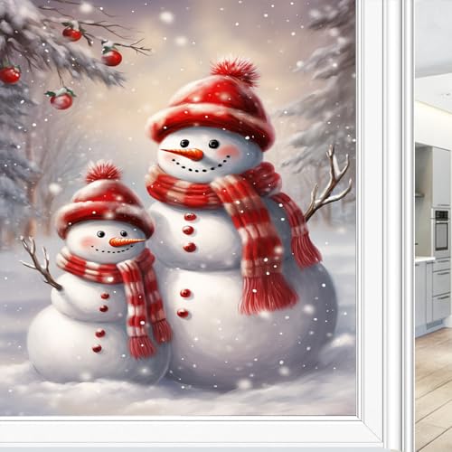Intimate Schneemann Fensterfolie Dekorative Weihnachten Winter Landschaft Moderne Buntglas Fensterfolie Sonnenblockierung Wärmeregulierung Kein Kleber Fenster Abdeckfolie für Home Office 45 * 60CM Intimate Schneemann Fensterfolie Dekorative Weihnachten Winter Landschaft Moderne Buntglas Fensterfolie Sonnenblockierung Wärmeregulierung Kein Kleber Fenster Abdeckfolie für Home Office 45 * 60CM von FOCCAR