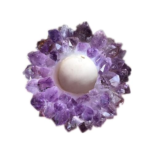 Natürlicher Amethyst-Quarz-Edelstein-Kristall-Cluster, Lotus-Form, Teelichthalter, beliebtester Kerzenhalter for Heimdekoration Naturstein Natürlicher Amethyst-Quarz-Edelstein-Kristall-Cluster, Lotus-Form, Teelichthalter, beliebtester Kerzenhalter for Heimdekoration Naturstein von FOCCAR