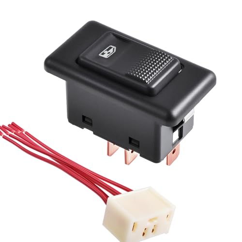 FOCMKEAS 1 x Auto-Fensterschalter, 5-polig, guter einzelner Glasheberschalter, Universal-Glasantriebsschalter mit Kabelbaum, 12 V, 20 A FOCMKEAS 1 x Auto-Fensterschalter, 5-polig, guter einzelner Glasheberschalter, Universal-Glasantriebsschalter mit Kabelbaum, 12 V, 20 A von FOCMKEAS