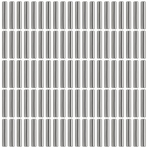 FOCMKEAS 100 Stück Metalldübelstifte 1,5 mm x 12 mm (Durchmesser. x Länge) 304 Edelstahl Regalstützen Heringe Stiftstange Befestigungselemente vor Ort von FOCMKEAS