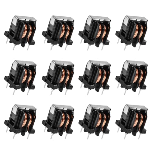 FOCMKEAS 12 Stück vertikale Toroid magnetische 10uh /A Induktivitätsspule Toroid Core Induktor Kit Toroid Induktor für DIY Leiterplatten-Transformatoren FOCMKEAS 12 Stück vertikale Toroid magnetische 10uh /A Induktivitätsspule Toroid Core Induktor Kit Toroid Induktor für DIY Leiterplatten-Transformatoren von FOCMKEAS