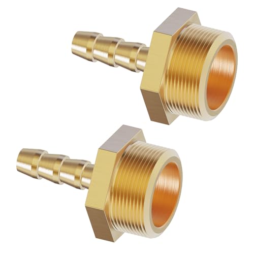 FOCMKEAS 2 Stück Messing-Schlauchstutzen, 5/16 Zoll Widerhaken x 1,27 cm PT Außengewinde, Messing, Widerhaken, Luftschlauch, Reparaturanschluss für Verbindungsszenarien, Luft, Gas, Heizöl, geeignet FOCMKEAS 2 Stück Messing-Schlauchstutzen, 5/16 Zoll Widerhaken x 1,27 cm PT Außengewinde, Messing, Widerhaken, Luftschlauch, Reparaturanschluss für Verbindungsszenarien, Luft, Gas, Heizöl, geeignet von FOCMKEAS