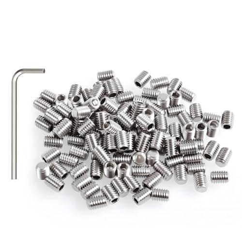FOCMKEAS 50 Stück M3 × 4 mm 304 Edelstahl Inbusschrauben mit Innensechskant Flachkopfschrauben mit Sechskantschlüssel für Hauswartung, Präzisionsinstrumente und Industrieanlagen von FOCMKEAS