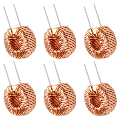 FOCMKEAS 6 Stück vertikale Toroid Magnetic 100uh 4A Induktivitätsspule Toroid Core Induktor Kit Toroid Induktor für DIY Leiterplatten-Transformatoren FOCMKEAS 6 Stück vertikale Toroid Magnetic 100uh 4A Induktivitätsspule Toroid Core Induktor Kit Toroid Induktor für DIY Leiterplatten-Transformatoren von FOCMKEAS