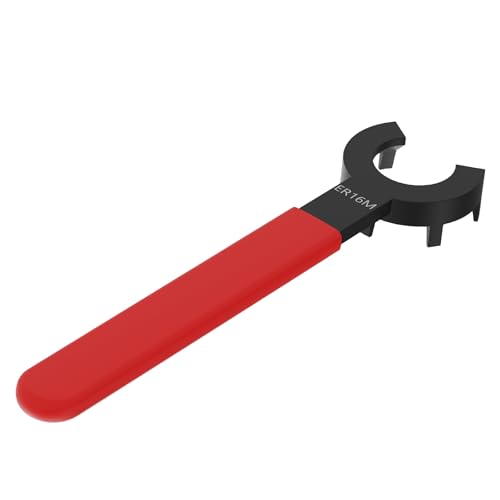 FOCMKEAS M-Typ-Schraubenschlüssel, ER16 Schraubenschlüssel für ER16 Spannzangenfutter, Spannmutter mit rotem rutschfestem Griff, CNC-Schraubenschlüssel FOCMKEAS M-Typ-Schraubenschlüssel, ER16 Schraubenschlüssel für ER16 Spannzangenfutter, Spannmutter mit rotem rutschfestem Griff, CNC-Schraubenschlüssel von FOCMKEAS