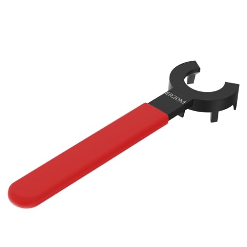 FOCMKEAS M-Typ-Schraubenschlüssel, ER20 Schraubenschlüssel für ER20 Spannzangenfutter, Spannmutter mit rotem rutschfestem Griff, CNC-Schraubenschlüssel FOCMKEAS M-Typ-Schraubenschlüssel, ER20 Schraubenschlüssel für ER20 Spannzangenfutter, Spannmutter mit rotem rutschfestem Griff, CNC-Schraubenschlüssel von FOCMKEAS