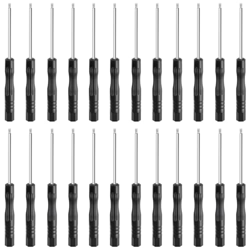 FOCMKEAS Schlitzschraubendreher, magnetisch, 1,5, 2 mm, magnetische Spitze, Präzisionsbearbeiteter Elektriker-Schraubendreher für die Reparatur von Geräten, 84 mm lang, 24 Stück FOCMKEAS Schlitzschraubendreher, magnetisch, 1,5, 2 mm, magnetische Spitze, Präzisionsbearbeiteter Elektriker-Schraubendreher für die Reparatur von Geräten, 84 mm lang, 24 Stück von FOCMKEAS