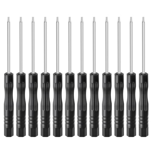 FOCMKEAS Torx-Schraubendreher, magnetisch, T4, 2 mm, magnetische Spitze, präzisionsbearbeiteter Elektriker-Schraubendreher für die Reparatur von Geräten, 84 mm lang, 12 Stück FOCMKEAS Torx-Schraubendreher, magnetisch, T4, 2 mm, magnetische Spitze, präzisionsbearbeiteter Elektriker-Schraubendreher für die Reparatur von Geräten, 84 mm lang, 12 Stück von FOCMKEAS