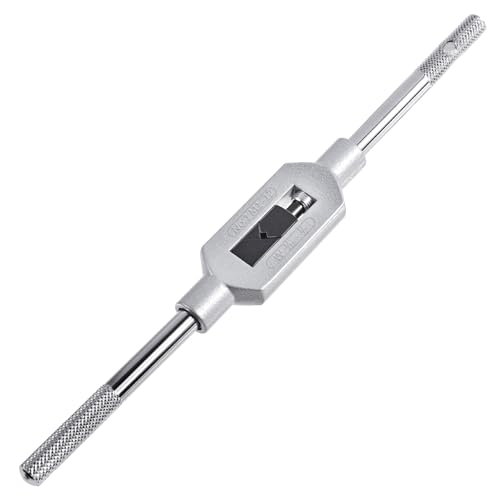 FOCMKEAS Verstellbarer Windeisen Griff, metrisch M1-M12, verstellbares Gewindeschneidwerkzeug, W1/16-1/2 Reibahle für Metallbearbeitung, Gewindebohrer FOCMKEAS Verstellbarer Windeisen Griff, metrisch M1-M12, verstellbares Gewindeschneidwerkzeug, W1/16-1/2 Reibahle für Metallbearbeitung, Gewindebohrer von FOCMKEAS