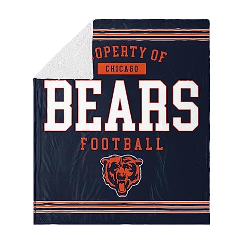 FOCO Chicago Bears Sherpa-Fleecedecke, 152 x 178 cm von FOCO