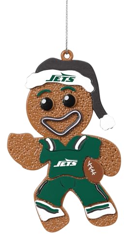 FOCO New York Jets NFL Lebkuchenmann Feiertagsdekoration FOCO New York Jets NFL Lebkuchenmann Feiertagsdekoration von FOCO