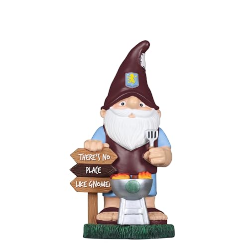 FOCO Offiziell lizenzierter Aston Villa FC BBQ Gartenzwerg aus Ton in Claret And Blue von FOCO